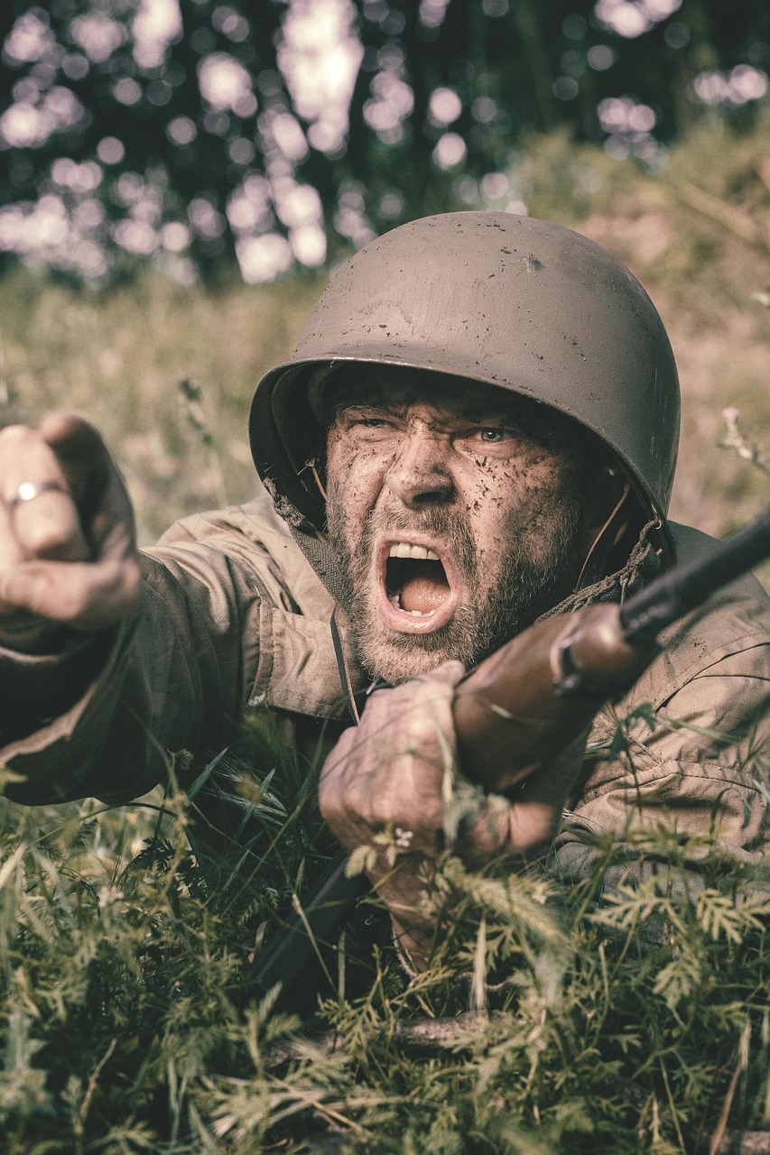 ww2 reenactor portrait